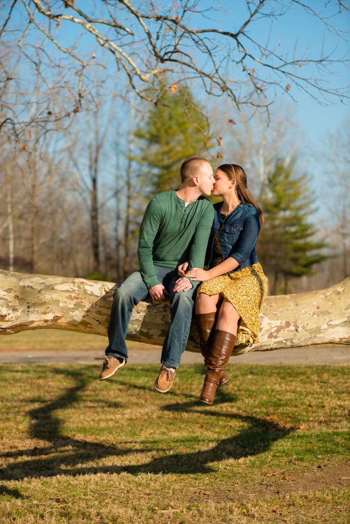 Kelly + Cory Kissing In A Tree. K-I-S-S-I-N-G...