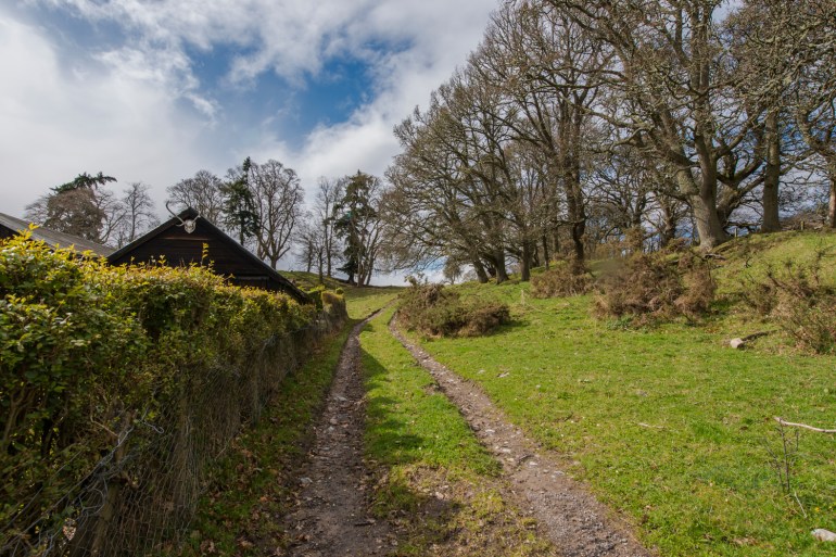 Winding path in Drumnadrochit - taken by my DH