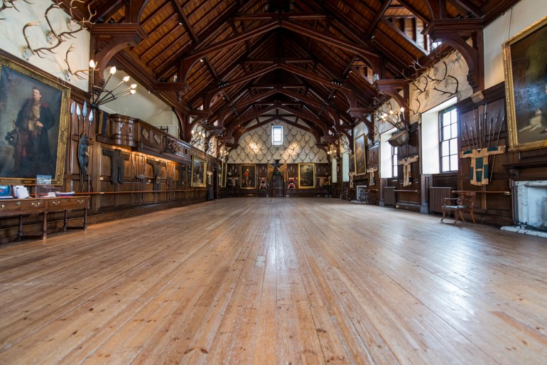 Atholl Castle ballroom