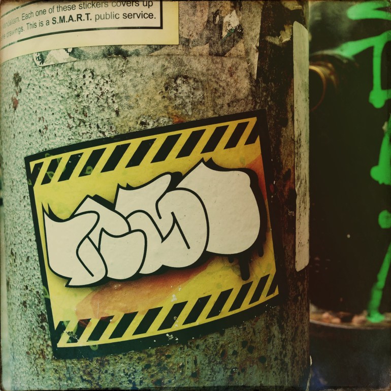 If you don't have time for a full wall tag, or the patience to draw multiple copies on postal stickers, just make your own. - SoHo