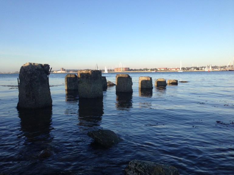 Waiting for sunset at Fort Adams
