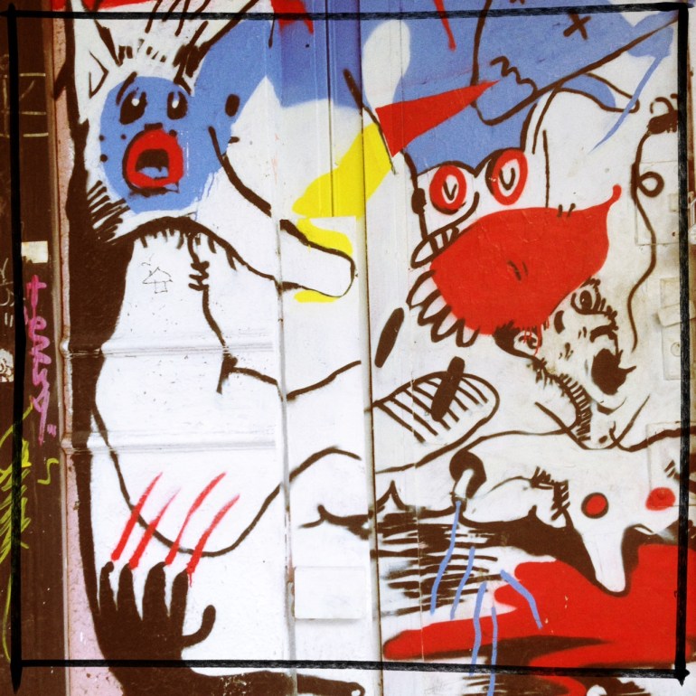 Just a small part of this bizarre door/wall art installation. Still not sure exactly what was going on here.